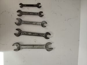 Set Of 5 Vintage Tools Westline Open End Wrenches Forged In USA Garage